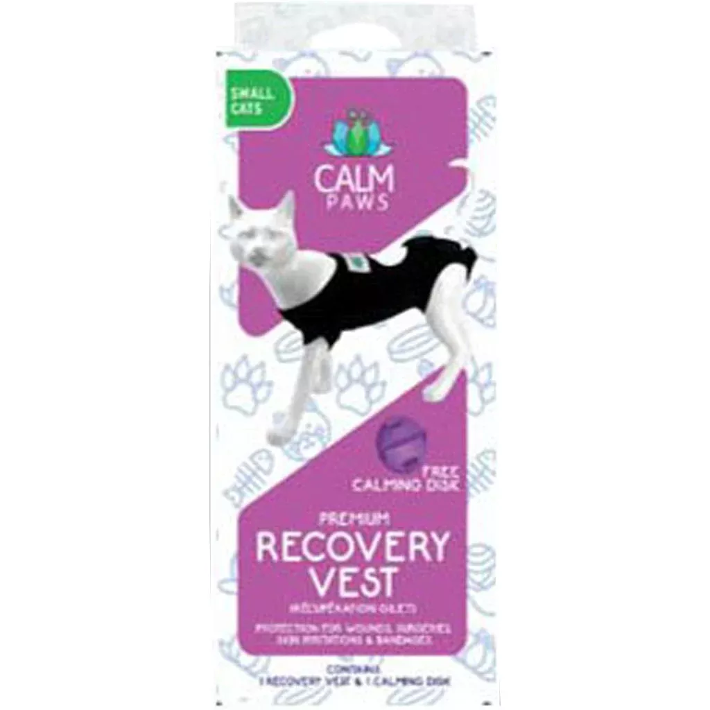 Calm Paws Recovery Vest for Cats, Small