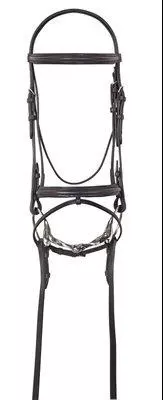 Camelot Lined Event Bridle with Flash and Rubber Grip Reins
