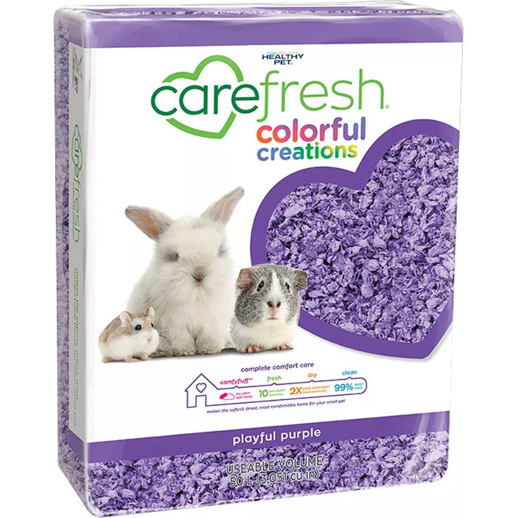 Carefresh Small Pet Bedding, Purple 50 L