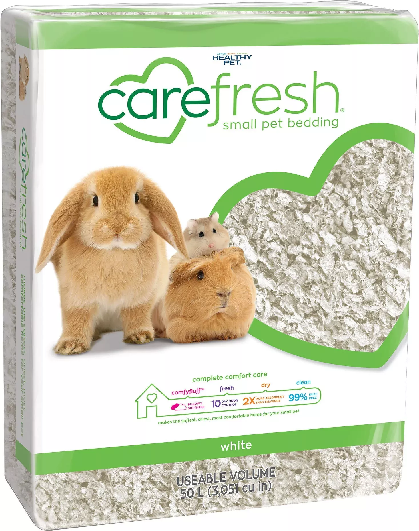 Carefresh Small Pet Bedding, White 50 L