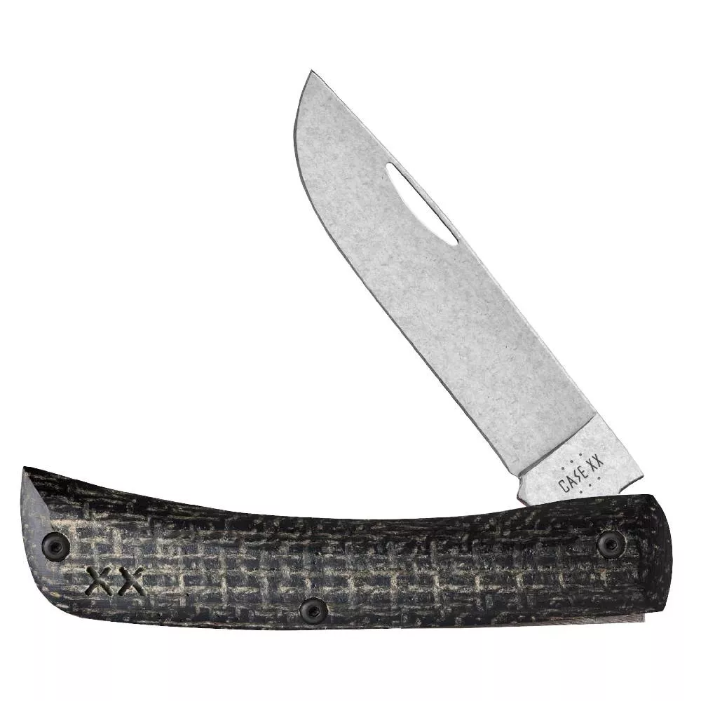 Case Crossroads Smooth Black Burlap Laminate XR Sod Buster Jr