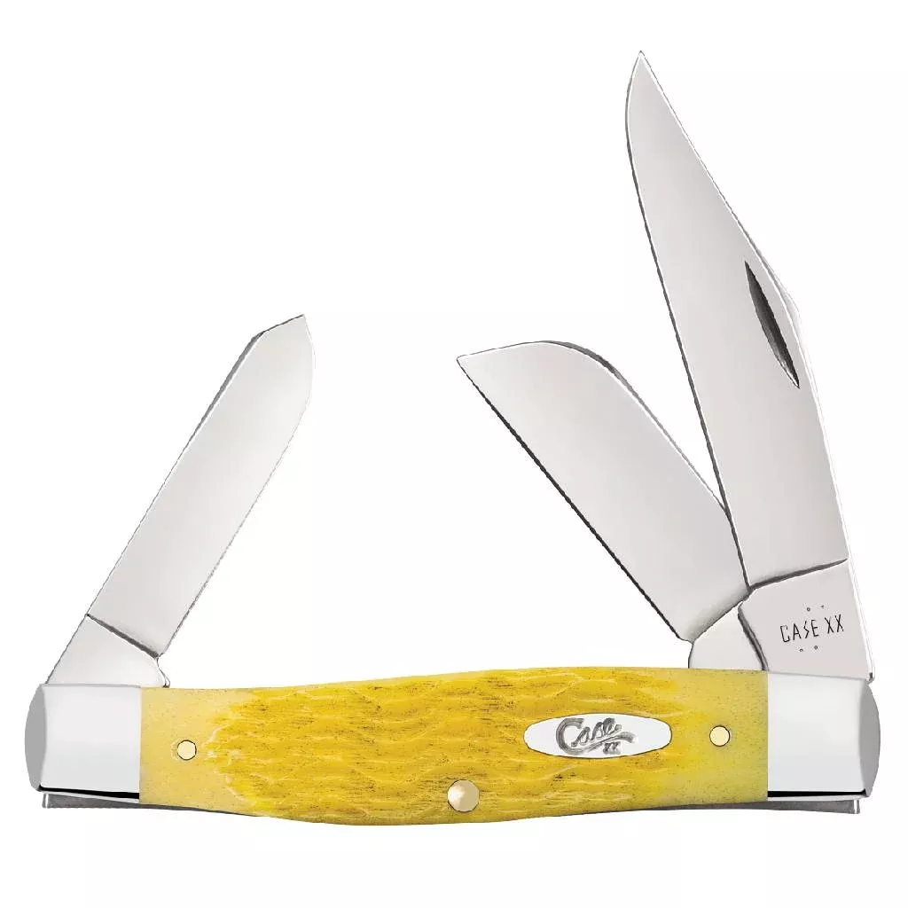 Case Large Stockman - Platts Jig Yellow Bone