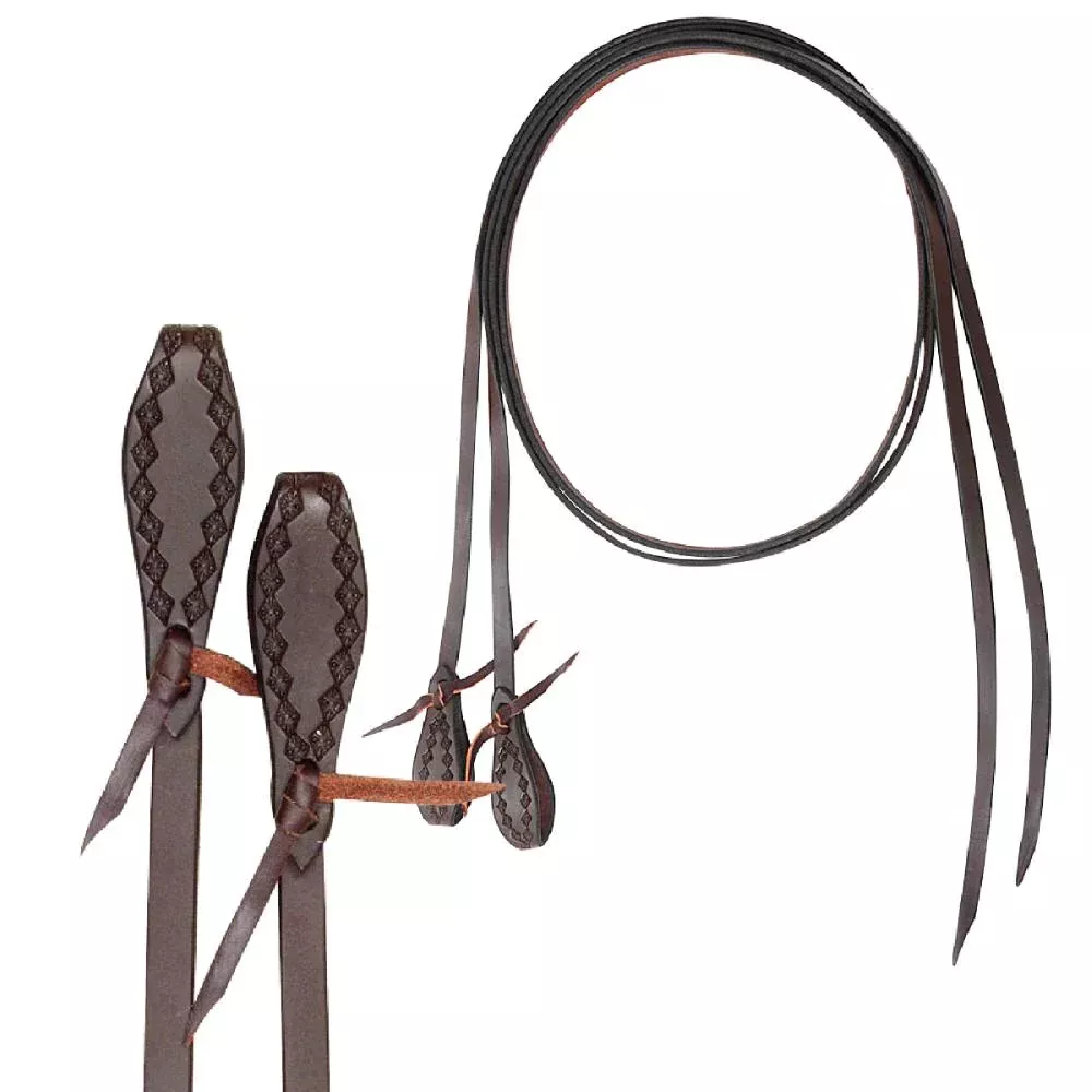 Cashel Diamond Stamp Trail Split Reins
