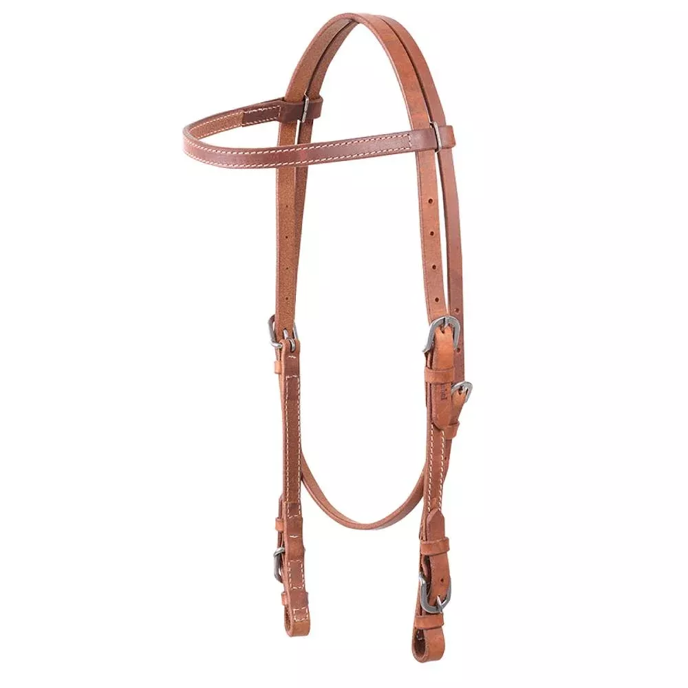 Cashel Harness Leather Browband Headstall w/Buckle Ends