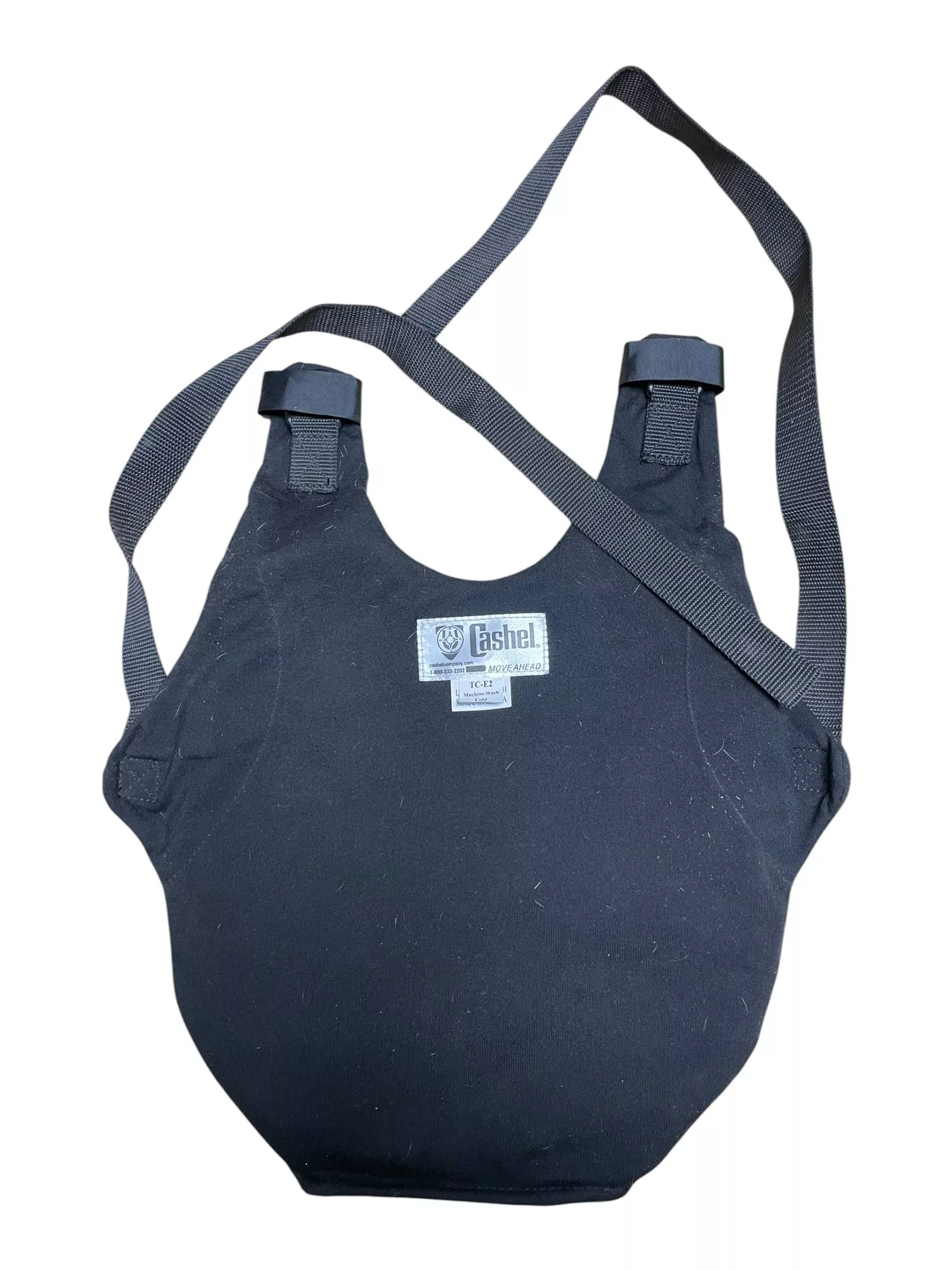 Cashel Saddle Seat Cushion - Black - Approx 12" x 14" - USED