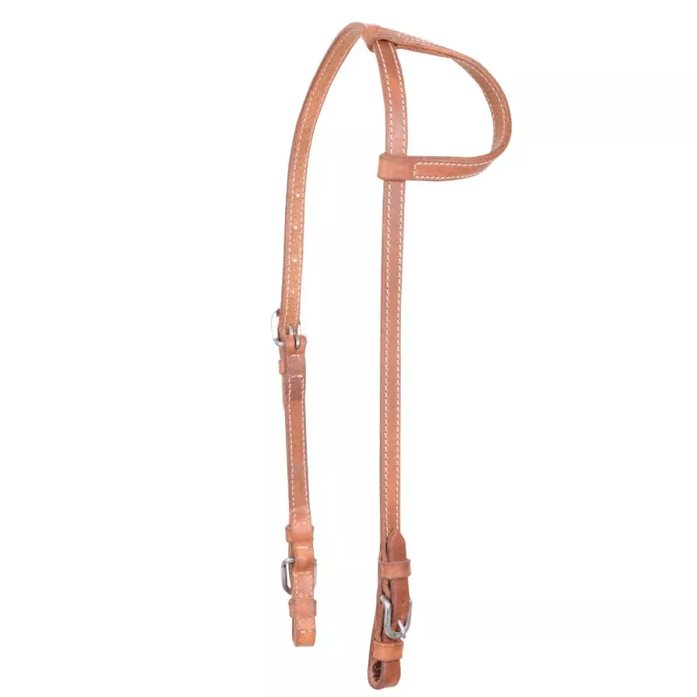 Cashel Stitched Slip Ear Headstall w/Buckle Ends