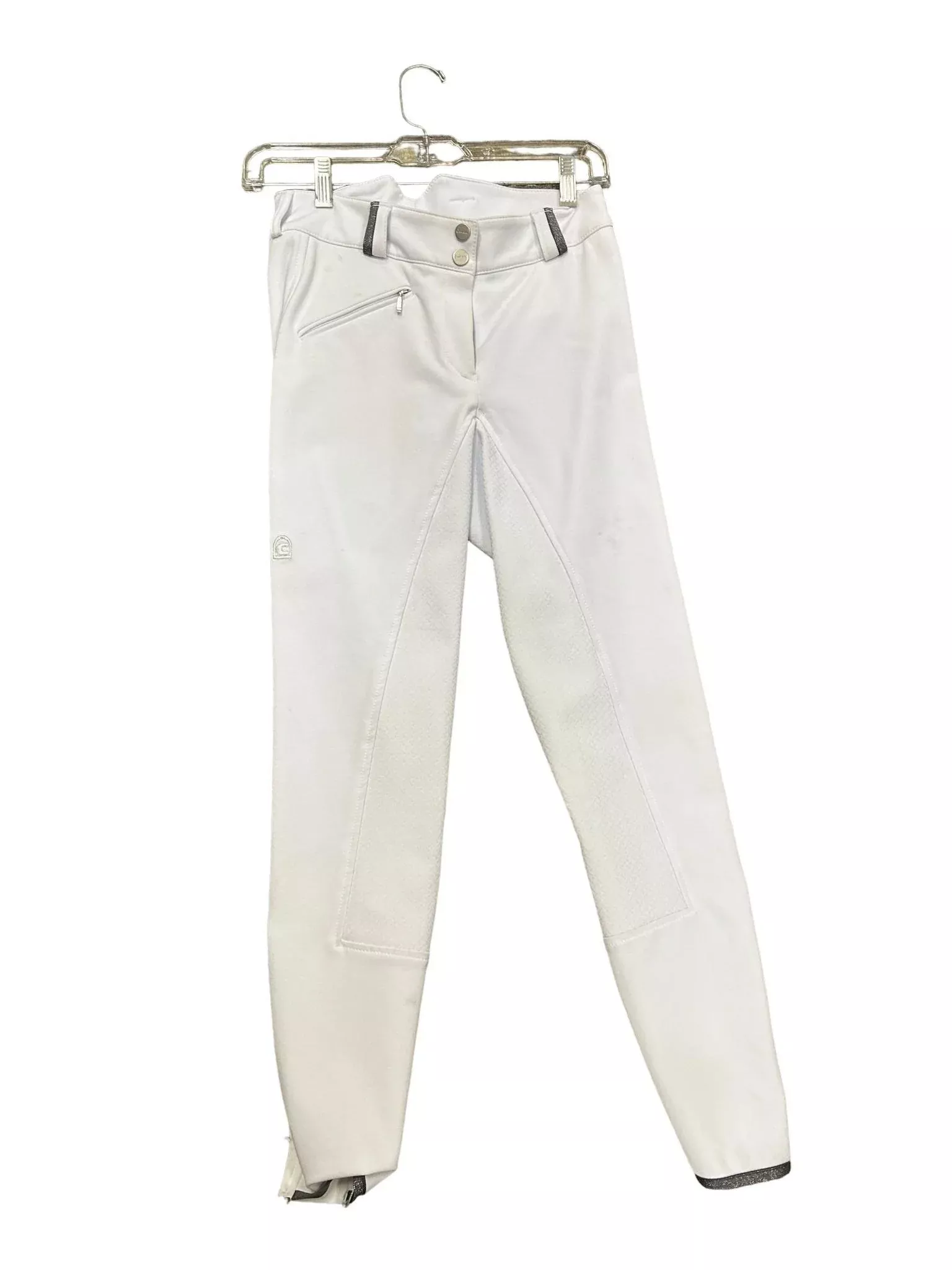 Cavallo Full Seat Breeches -White - 26L - USED