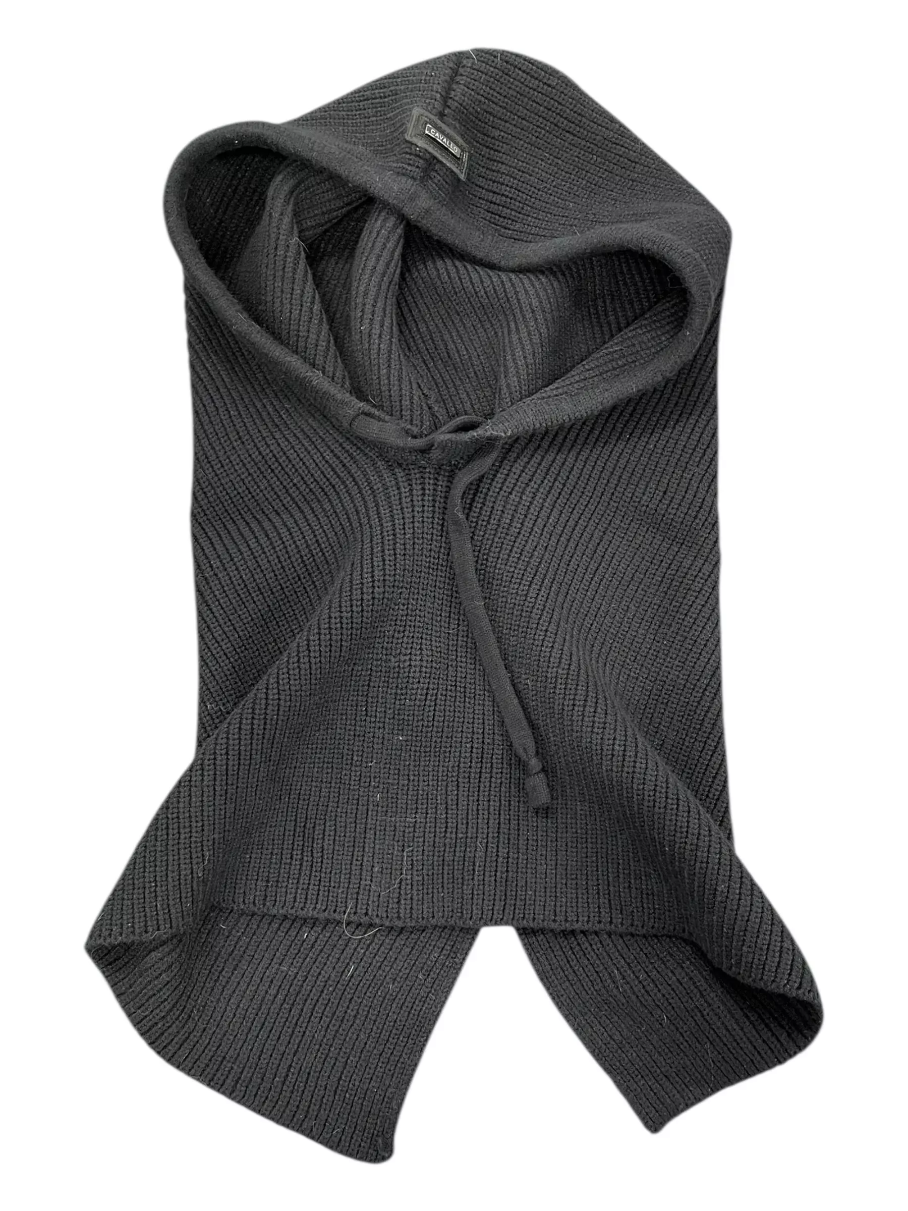 Cavallo Knit Hooded Cowl - Black - One Size - USED