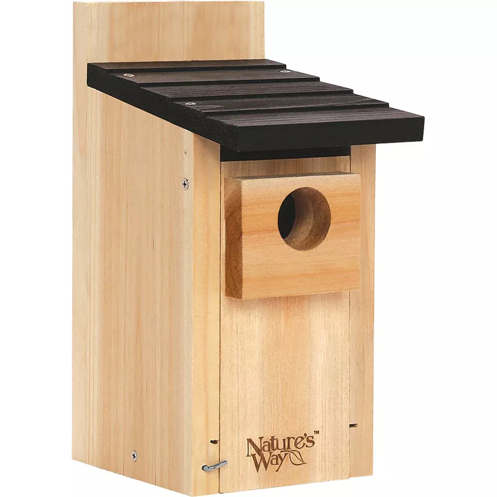 Cedar Bluebird Box House Brown