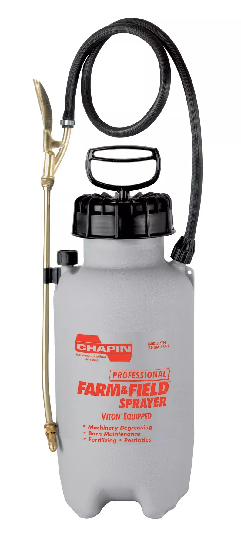Chapin Professional Farm & Field Viton Sprayer 2 gal, Gray