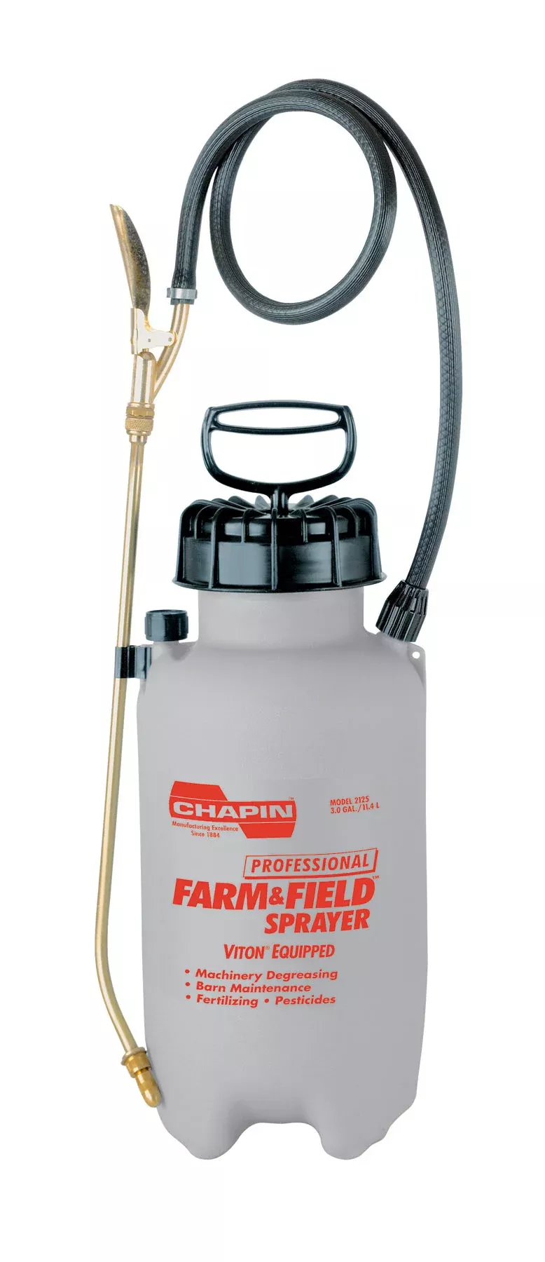 Chapin Professional Farm & Field Viton Sprayer 3 gal Gray