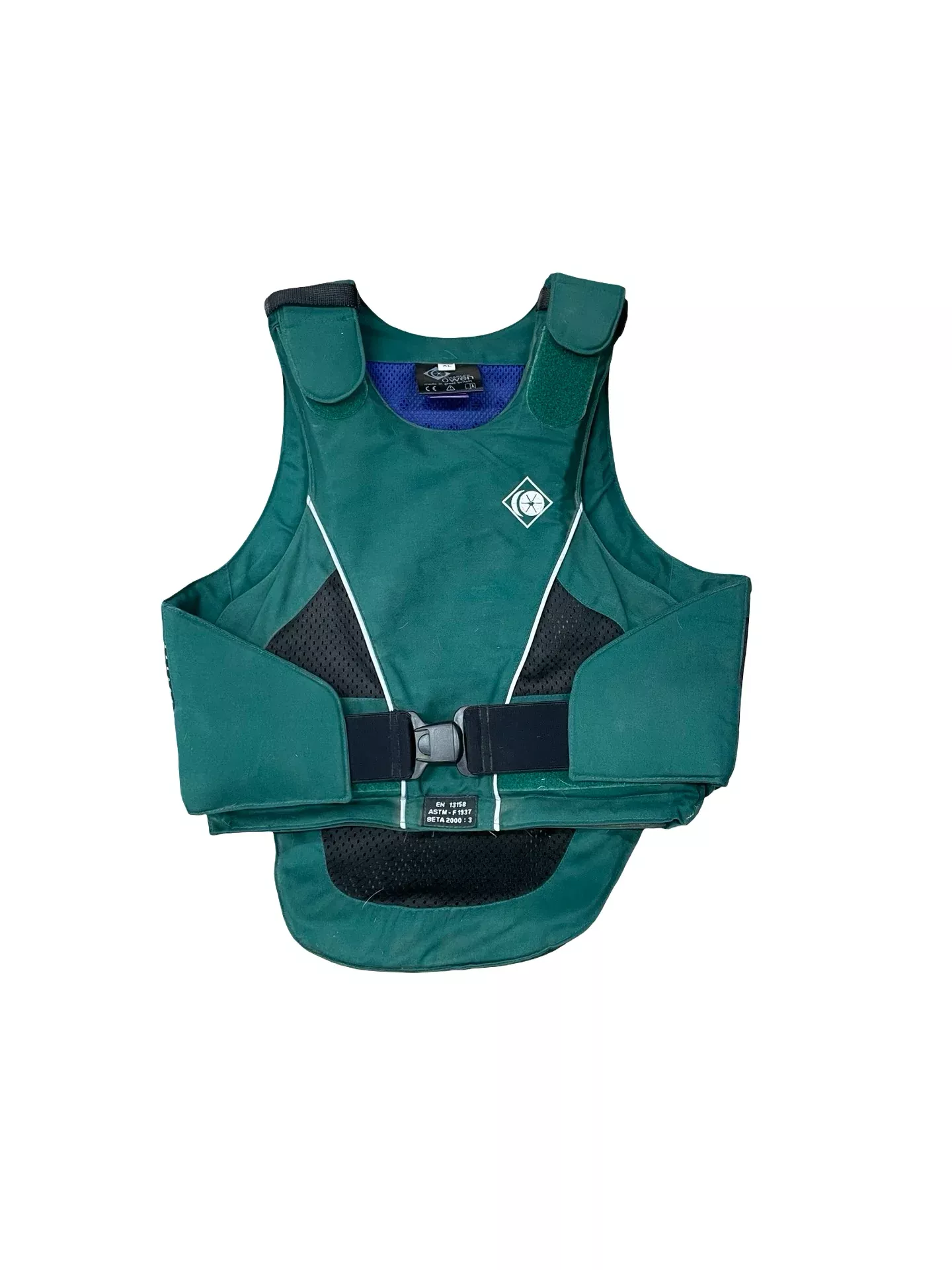 Charles Owen Body Protector - Green/Black - Youth XL - USED
