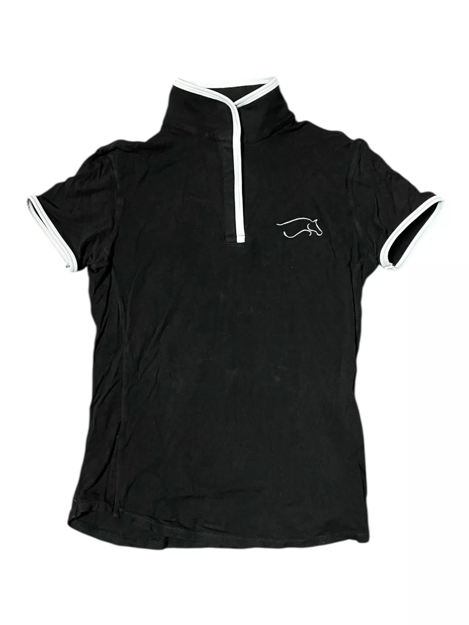 Chestnut Bay SS Top - Black/White - S - USED