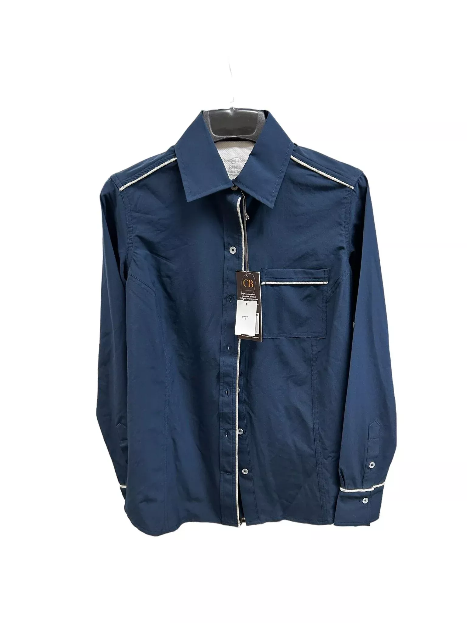 Chestnut Bay Western Show Shirt - Navy - Small