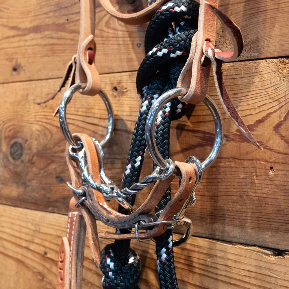 CHS Mitch O-Ring DL TwistDraw Reins Bridle Rig