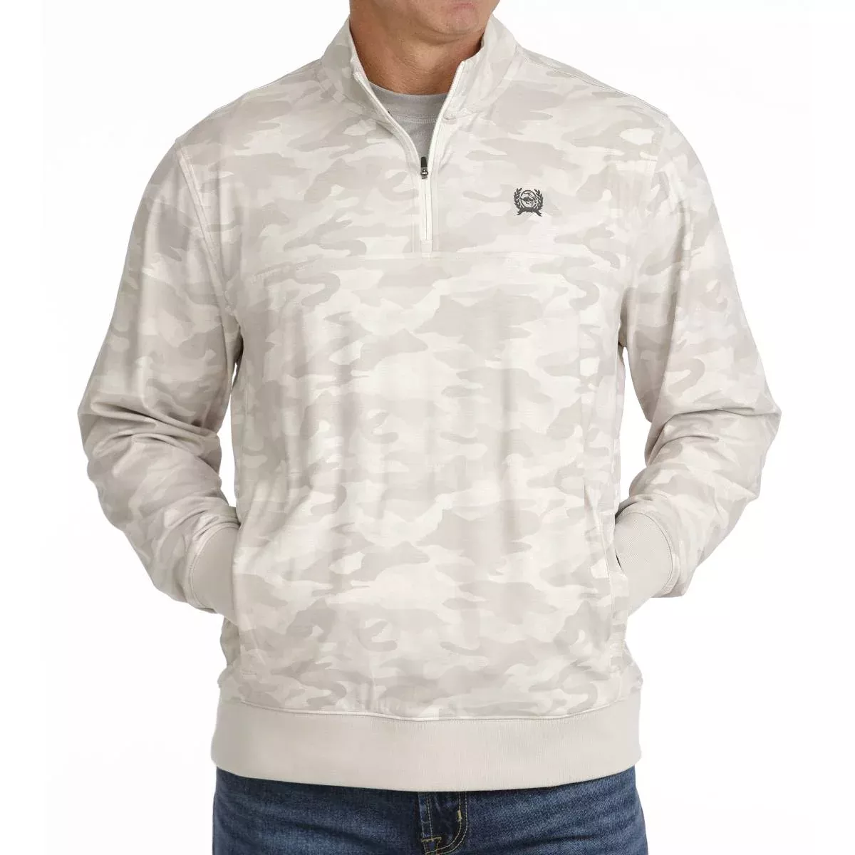 Cinch Men's 1/4 Zip Camo Pullover