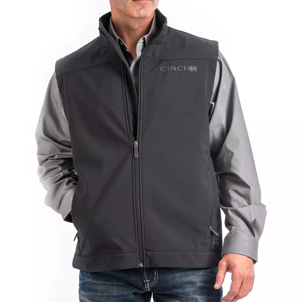 Cinch Men's Black Bonded Vest