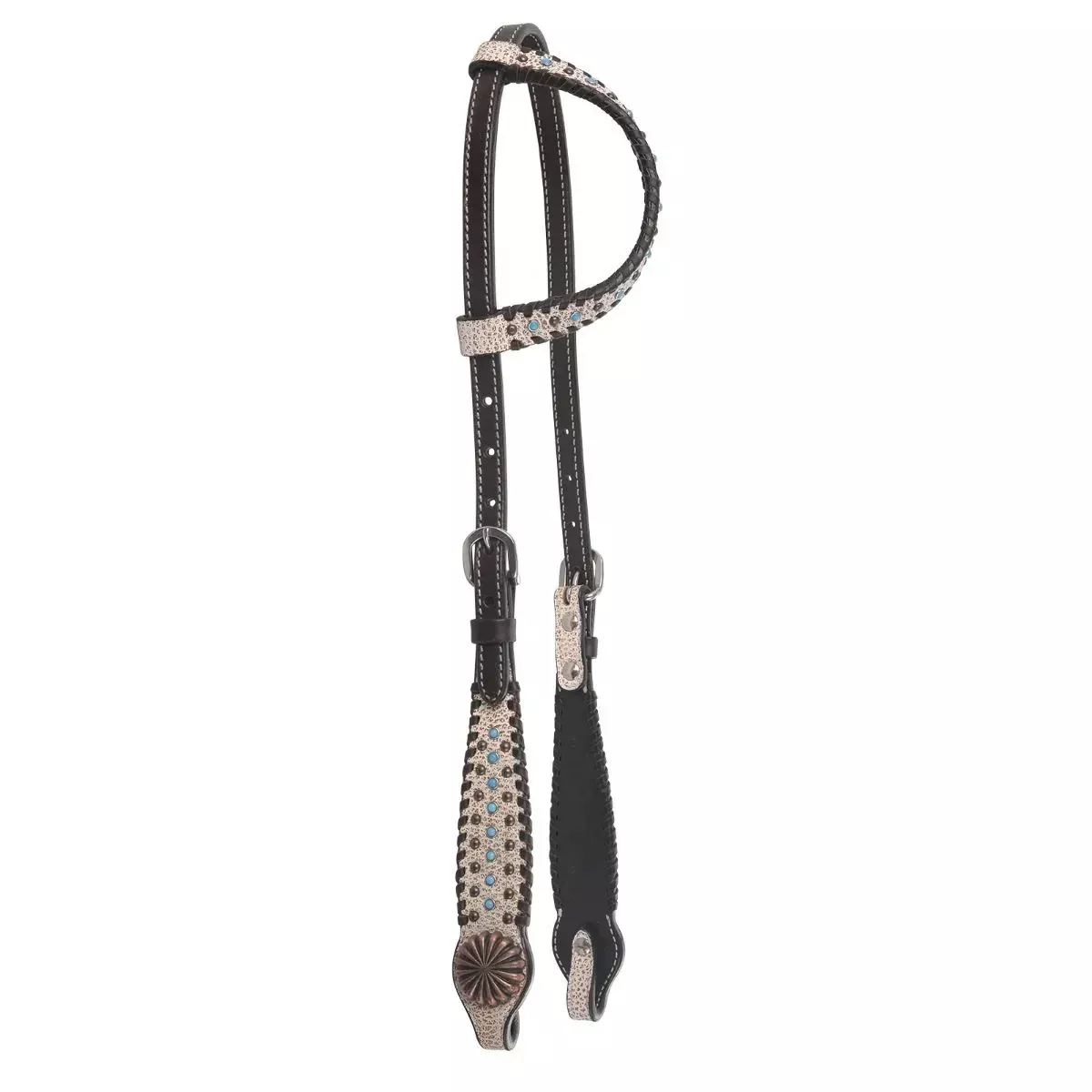 Circle Y Dakota Pinwheel One Ear Headstall
