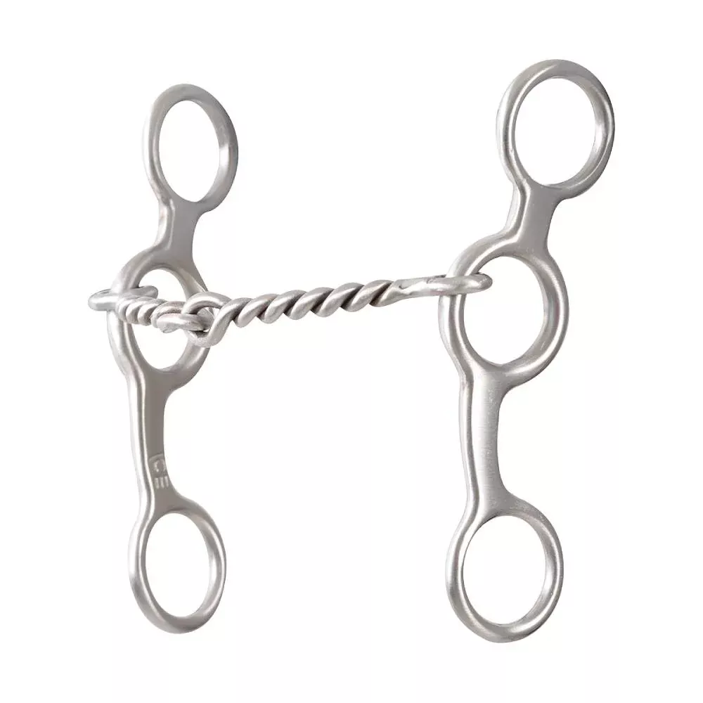 Classic Equine BitLogic 5-1/2" Twisted Wire Ring Gag Bit