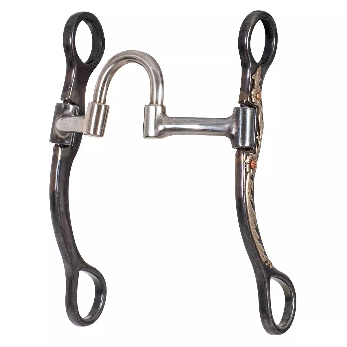Classic Equine BitLogic 7-1/2" Cheek Blued Iron Correction Bit