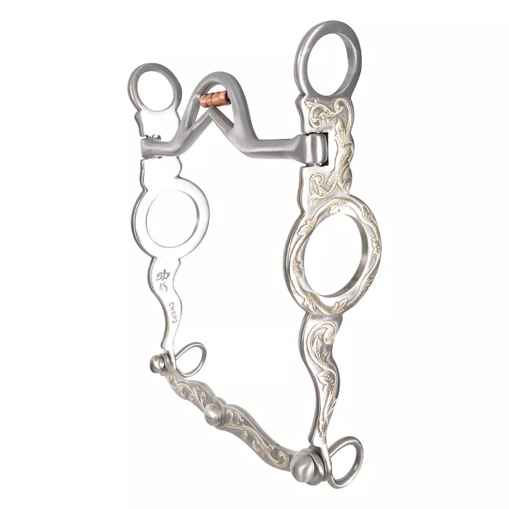 Classic Equine Cowhorse Collection Port And Roller Bit