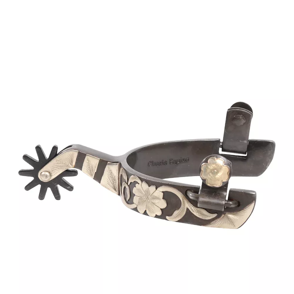Classic Equine Flower Cutter Spurs