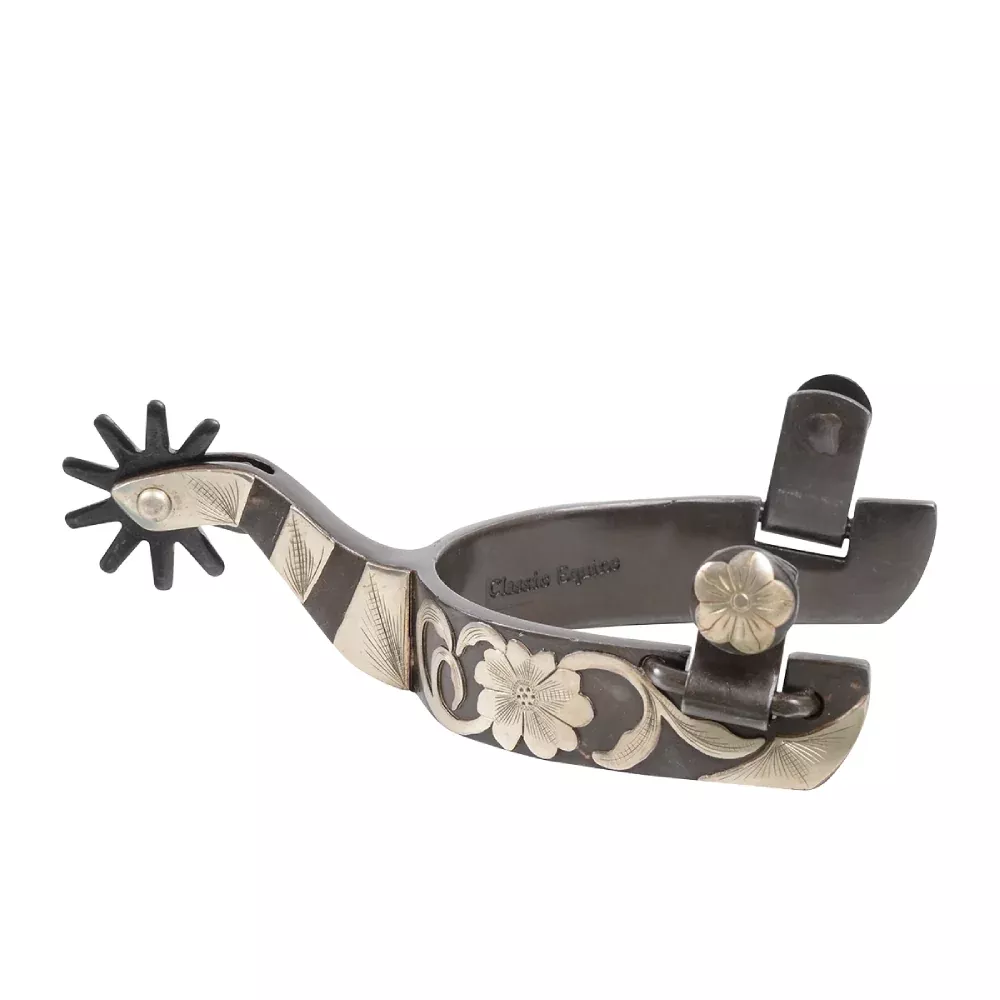 Classic Equine Flower Reiner Spurs