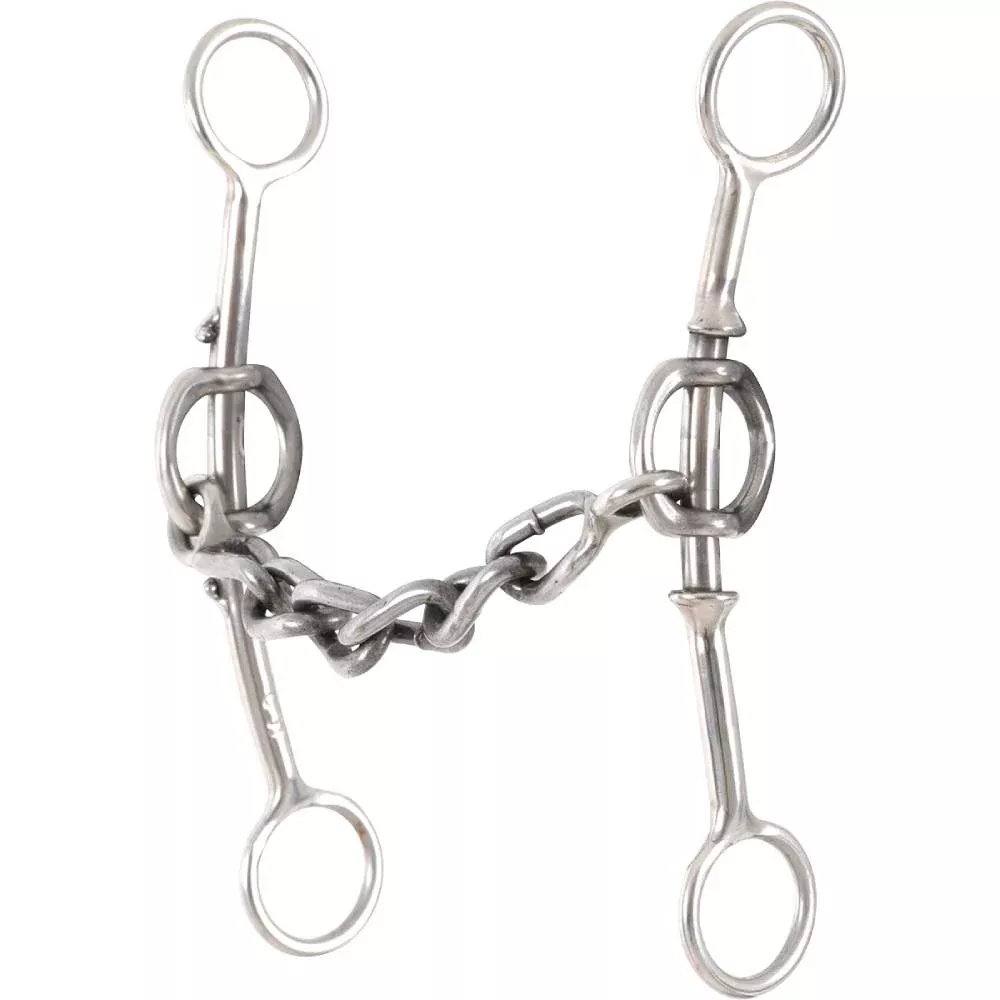 Classic Equine Goostree Double Gag Short Shank Chain Bit