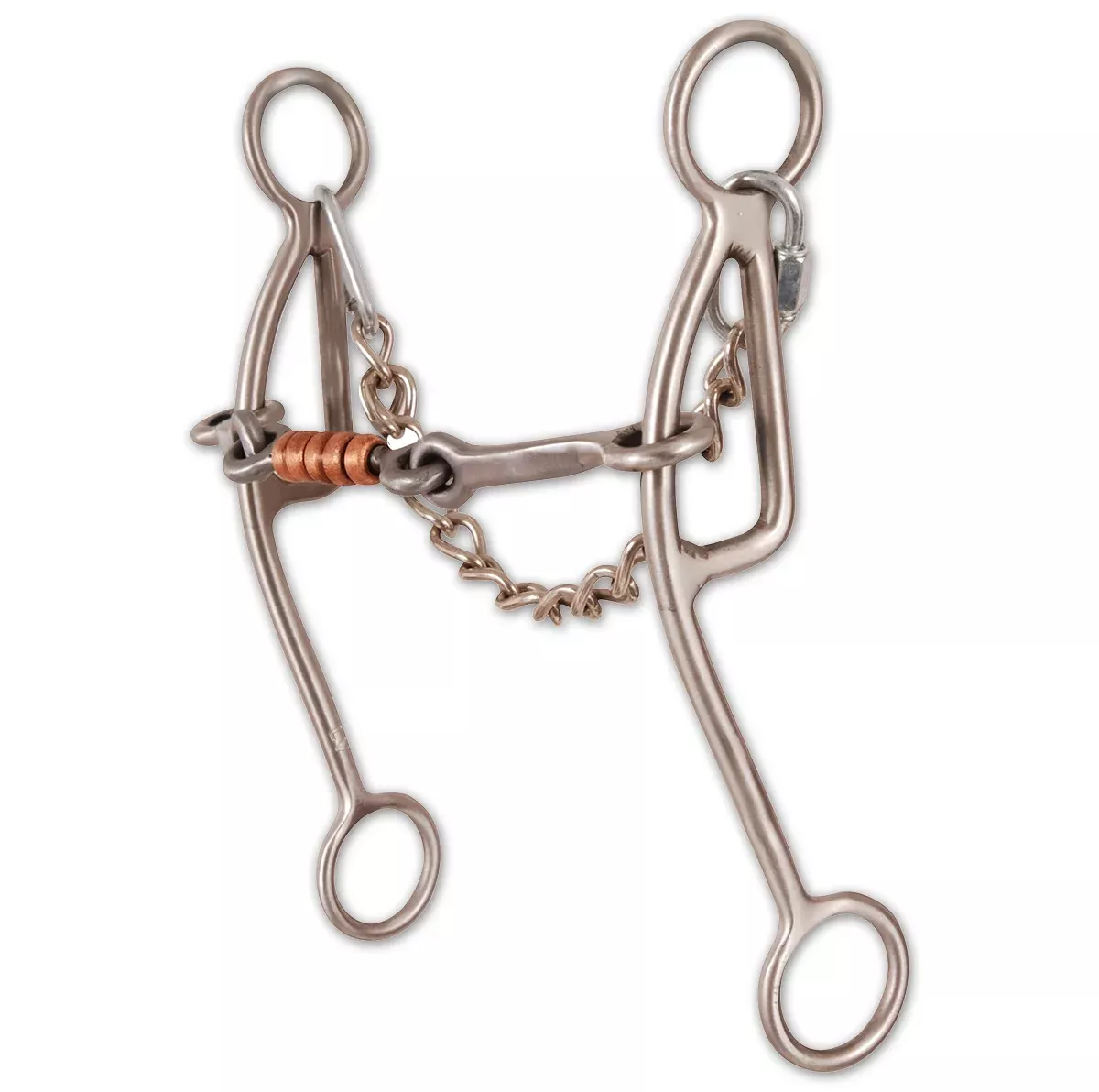 Classic Equine Les Vogt Shank Dogbone Gag Bit- 7 1/2"