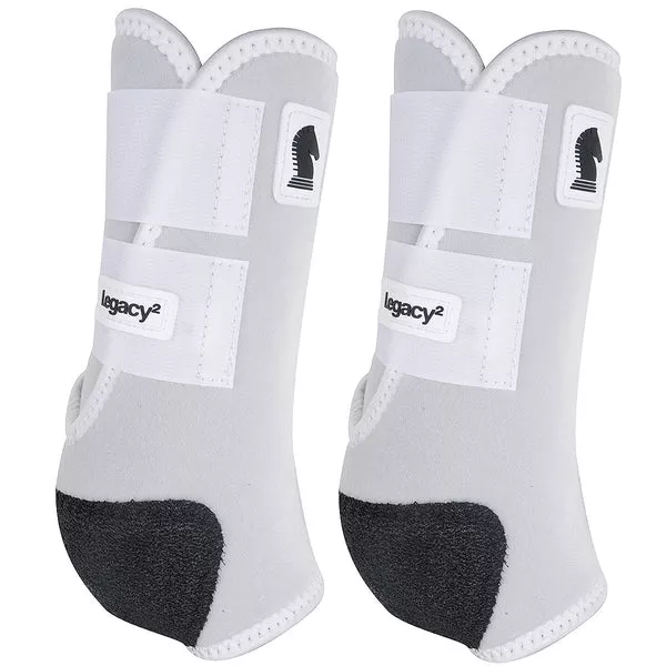 Classic Equine Lightweight Legacy2 Front Sports Boots Pair White