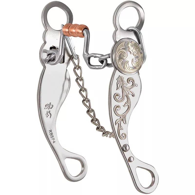 Classic Equine Roper Collection Square Port Bit With Roller