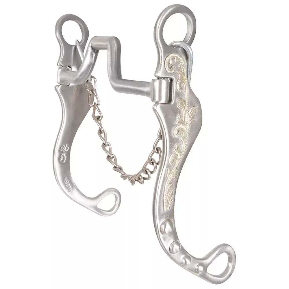 Classic Equine Roper Collection Swivel Port Bit With Hinged Cheeks