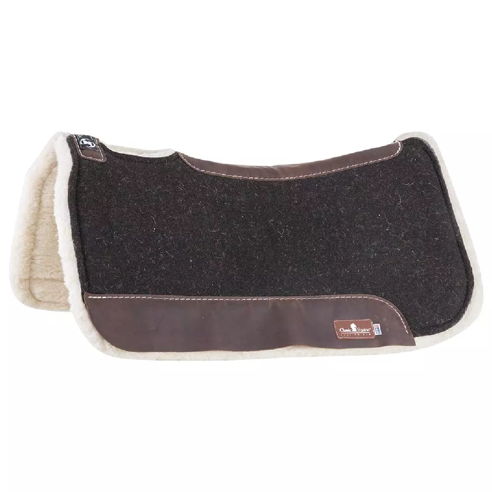 Classic Equine Zone Felt Top Saddle Pad w/Fleece Bottom
