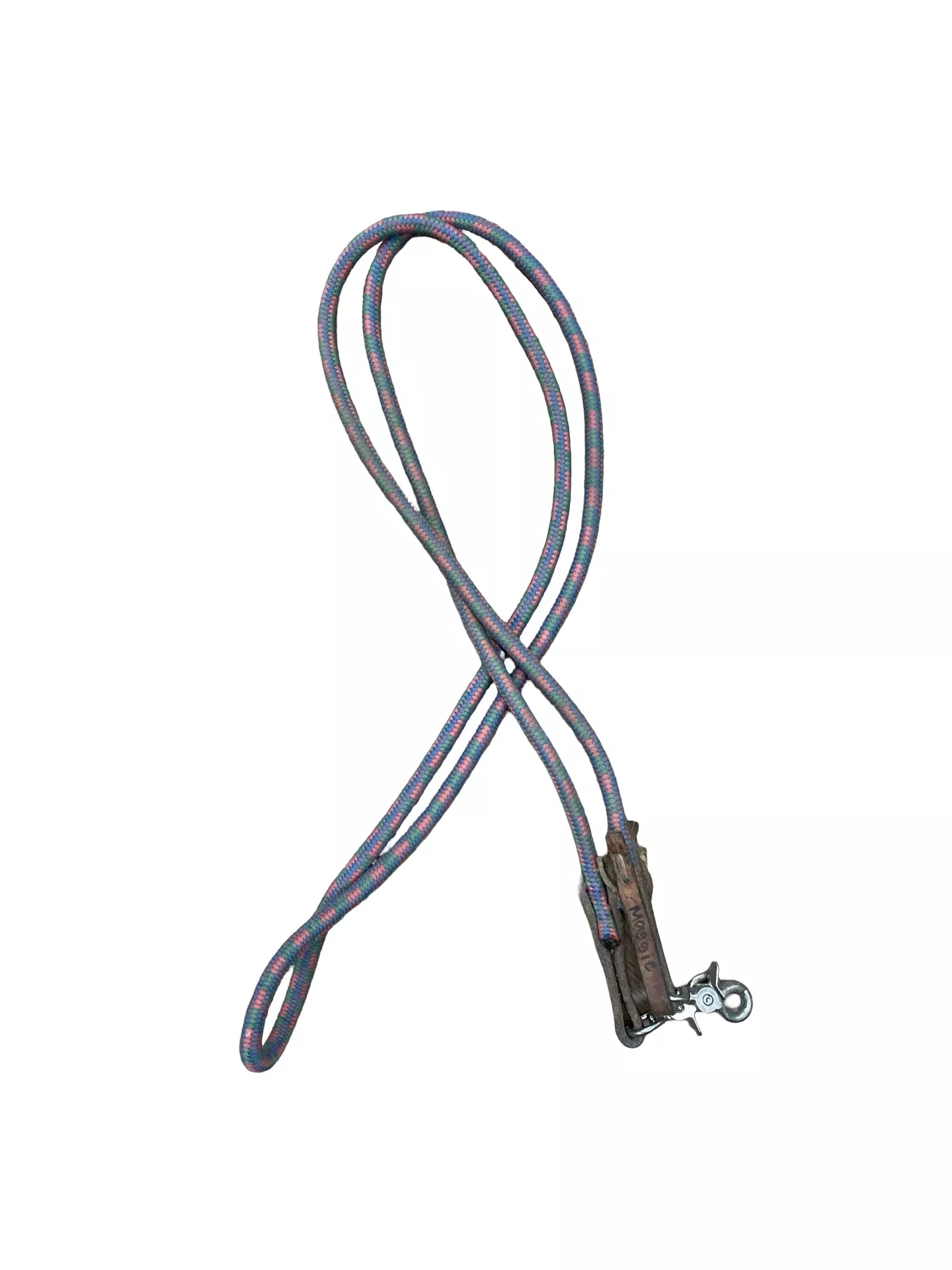Clip On Reins - Pink/Blue/Green - Approx 46" - USED