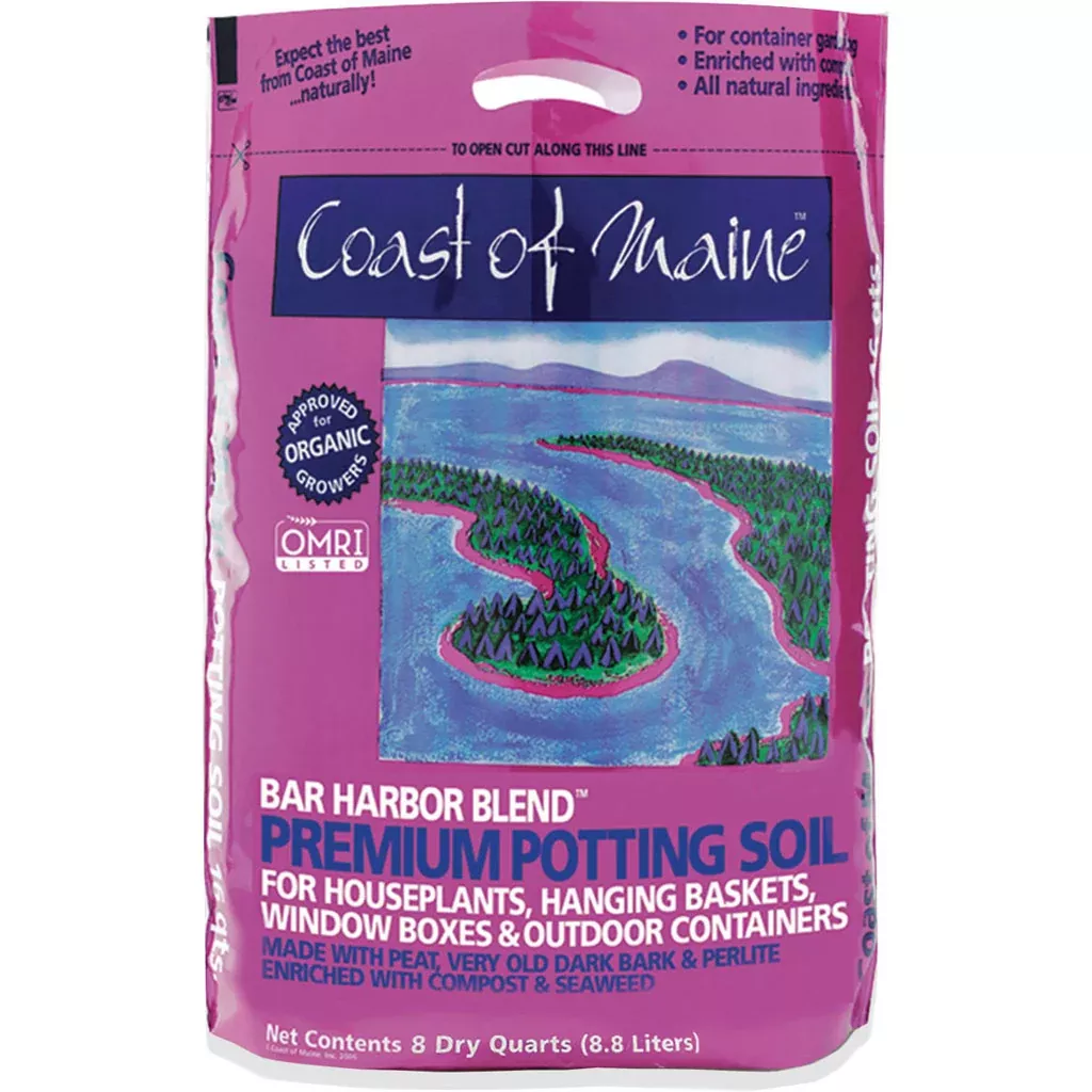 Coast of Maine Bar Harbor Blend Premium Organic Potting Soil, 8 qt