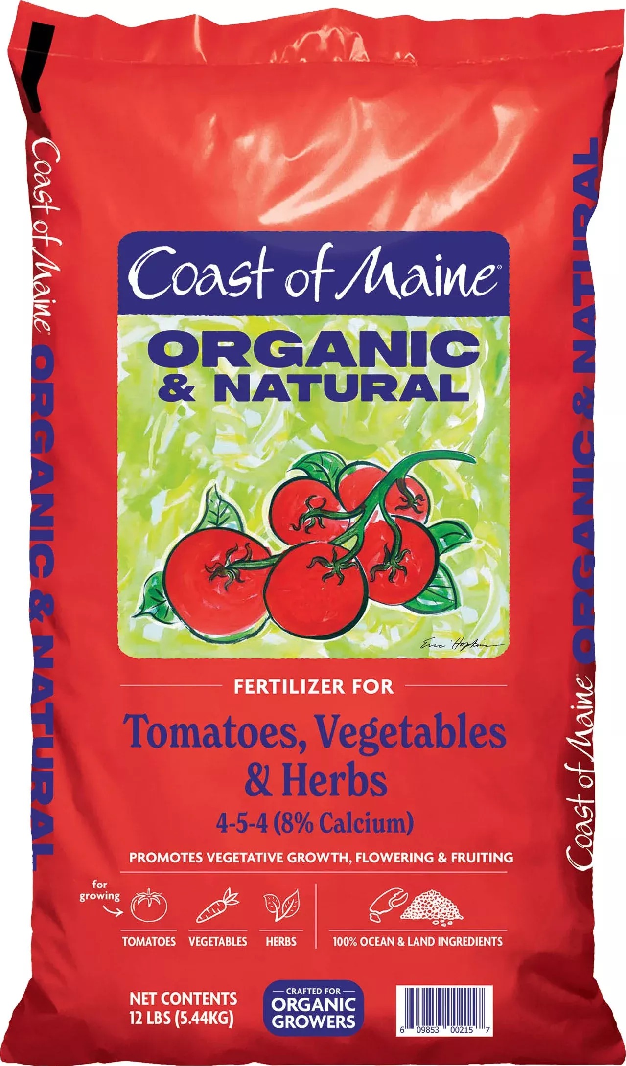 Coast of Maine Organic & Naturalfertertilizer Tomato & Vegetable 12 LB