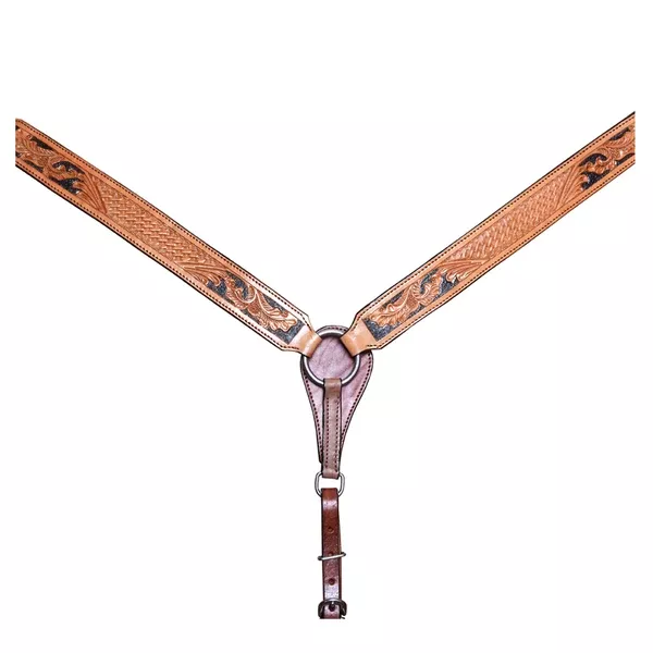 COMFYTACK by HILASON Western Horse Leather Headstall & Breast Collar Tan