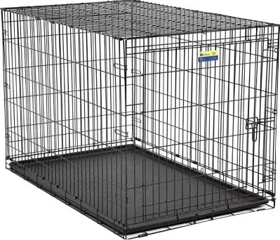 Contour Single Door Dog Crate 48x30x33 IN Black