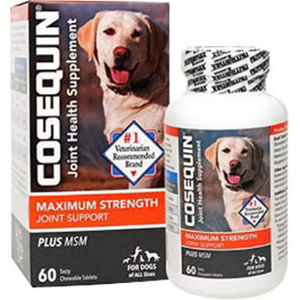 Cosequin Maximum Strength Plus MSM Chewable Tablets for Dogs 60 ct