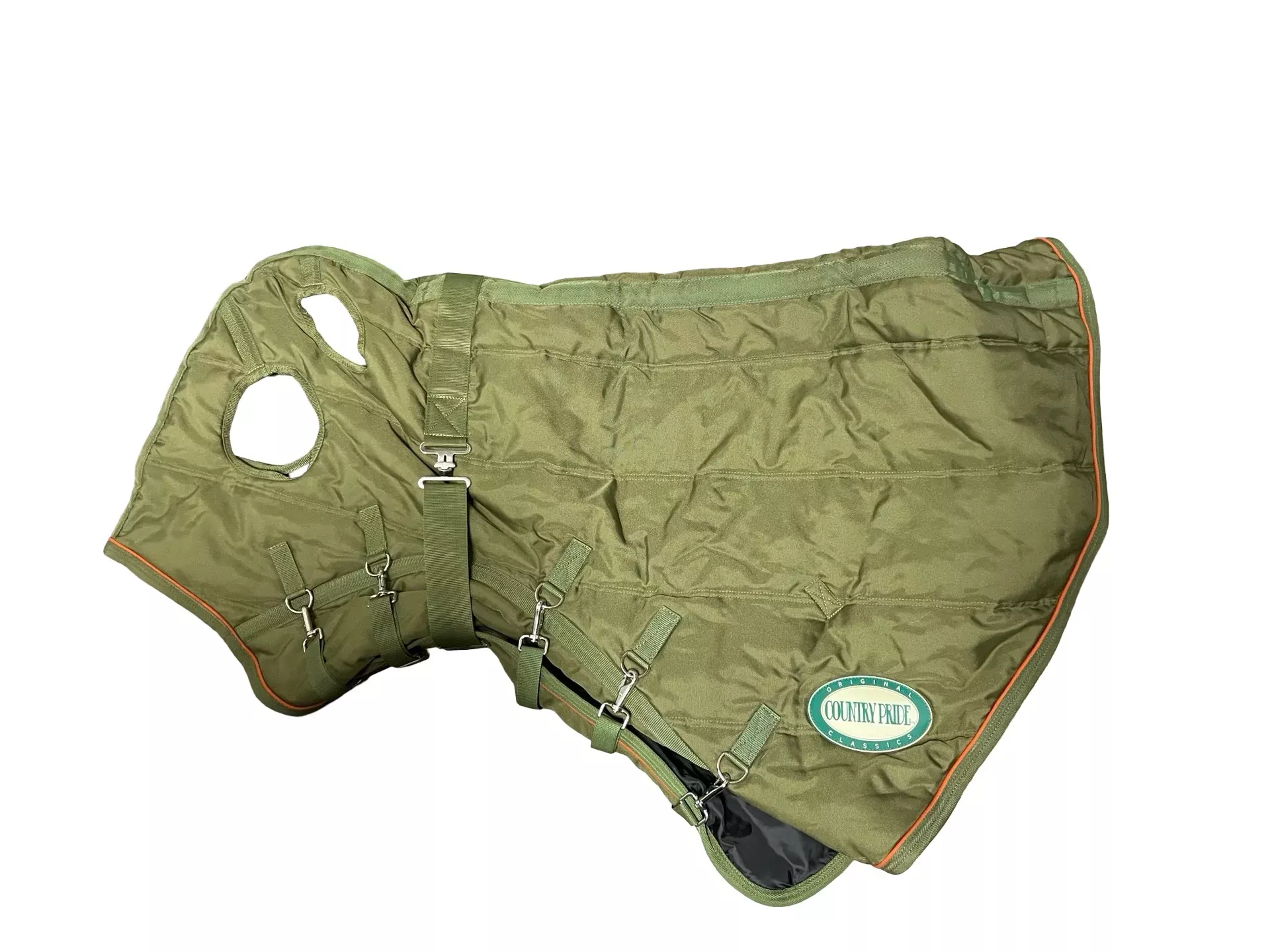 Country Pride Neck Cover W/ Face - Green - L - USED