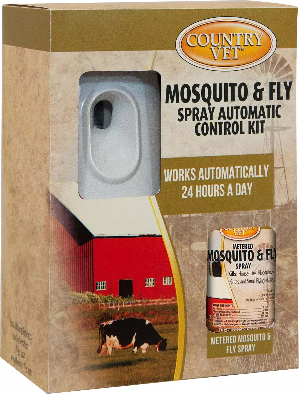 Country Vet Mosquito & Fly Spray Control Kit 2-Piece