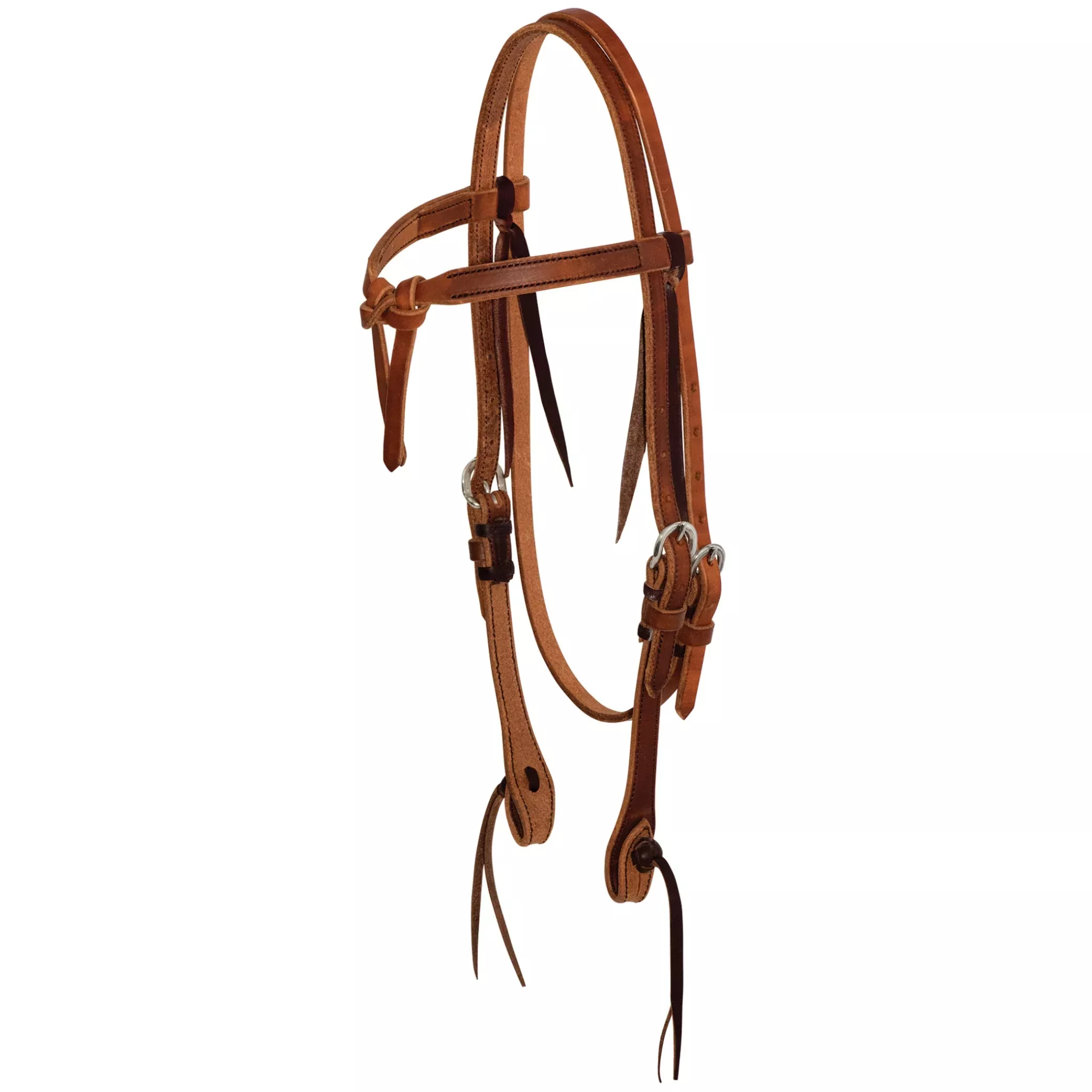 Cowboy Tack Harness Leather Cowboy Knot Browband Headstall