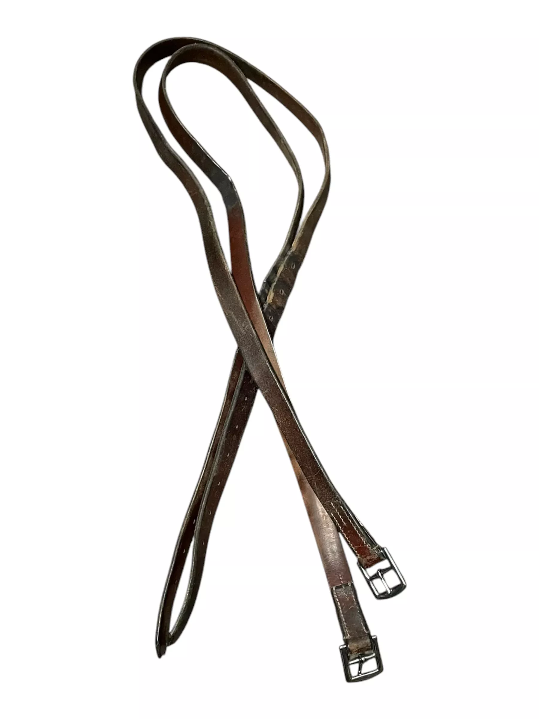 Crosby Stirrup Leathers - Brown - Approx 58" - USED