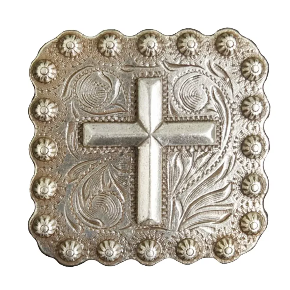 Cross Square Berry Concho