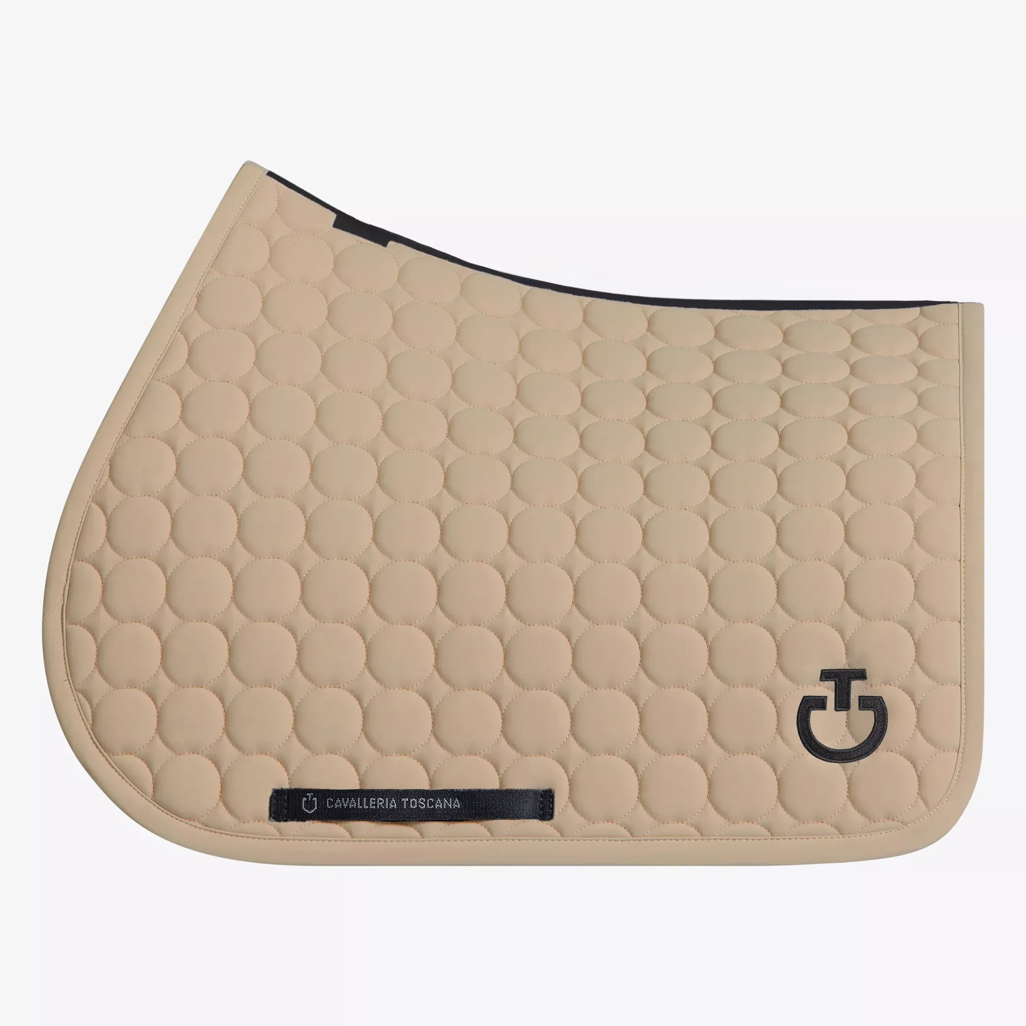 CT Circular Quilted Jersey Jumping Saddle Pad Aluminium