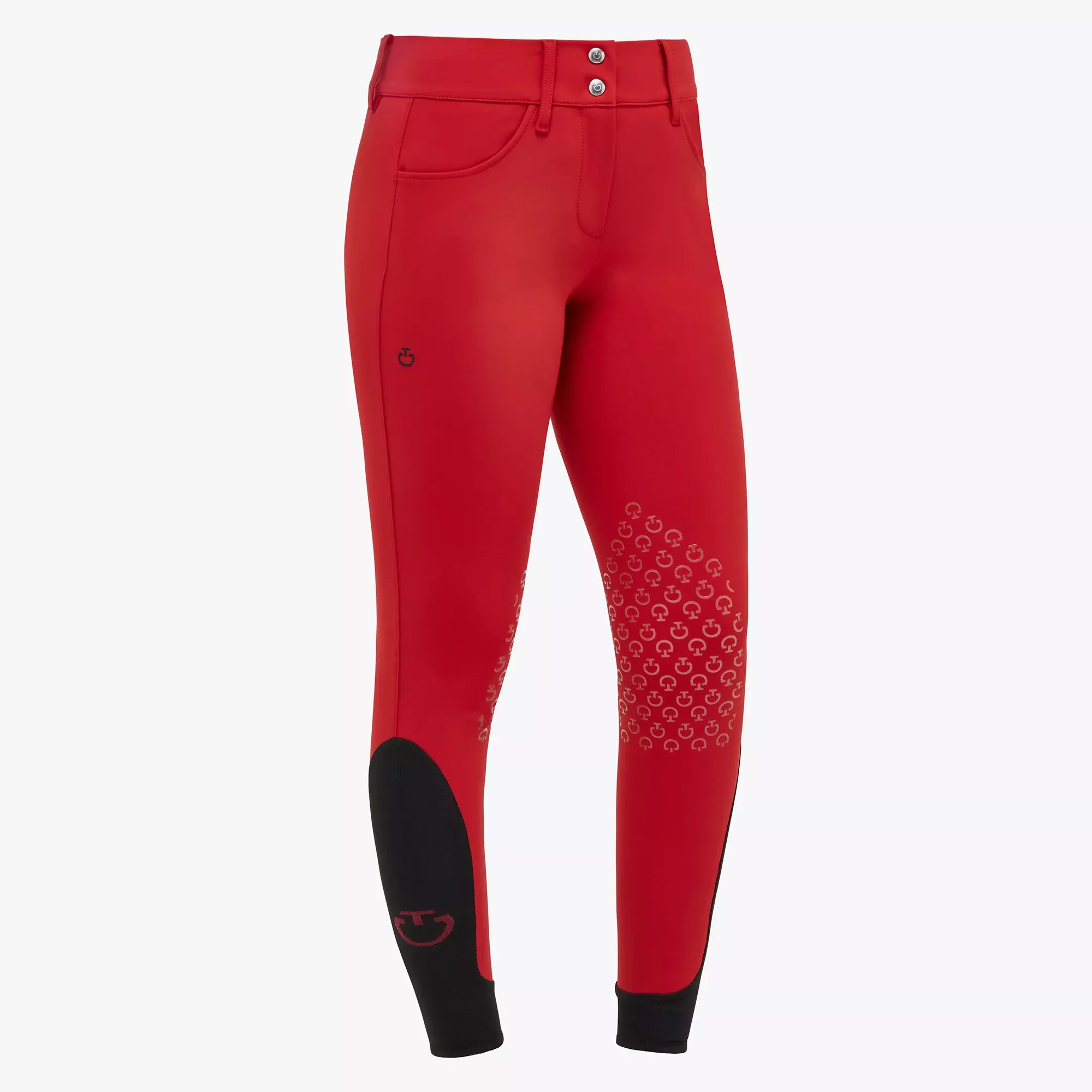 CT Women´s American Breeches with Knee Grip Red