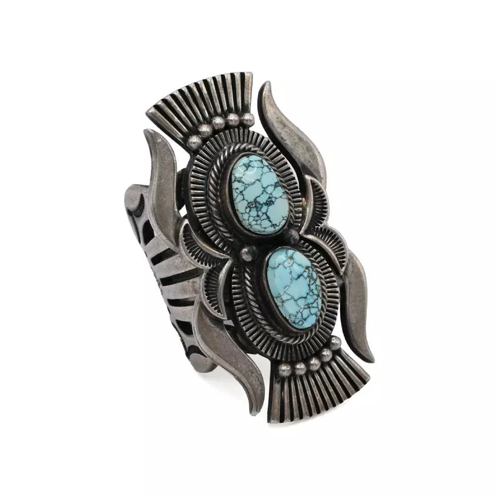 Curtis Pete Blue Moon Spider Turquoise Ring
