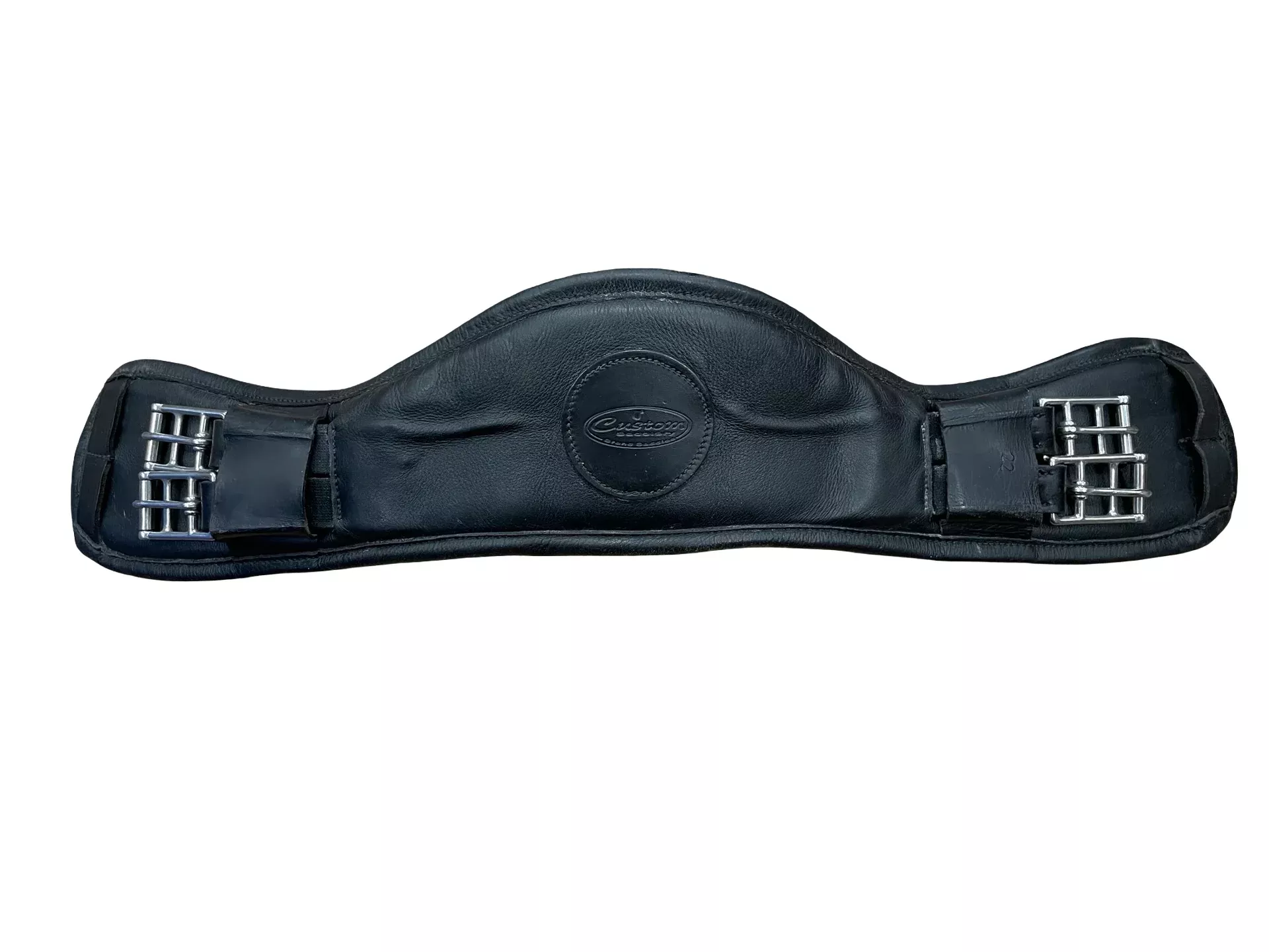 Custom Saddlery Monoflap Girth - Black - 22 - USED