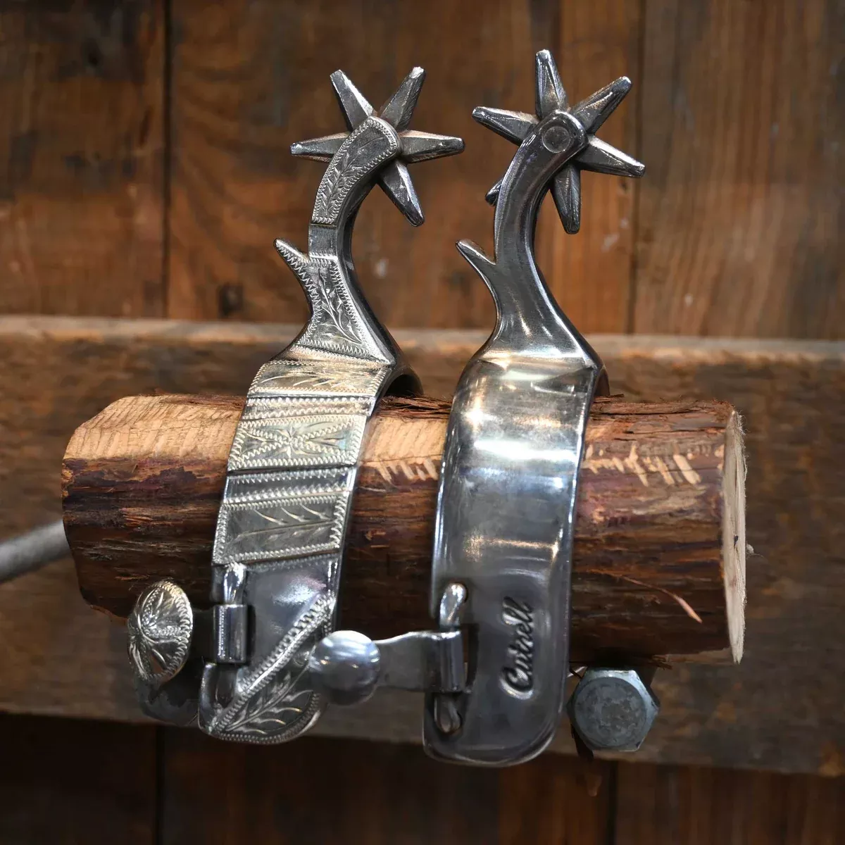 Cutrell Silver Mounted 6pt. Spurs