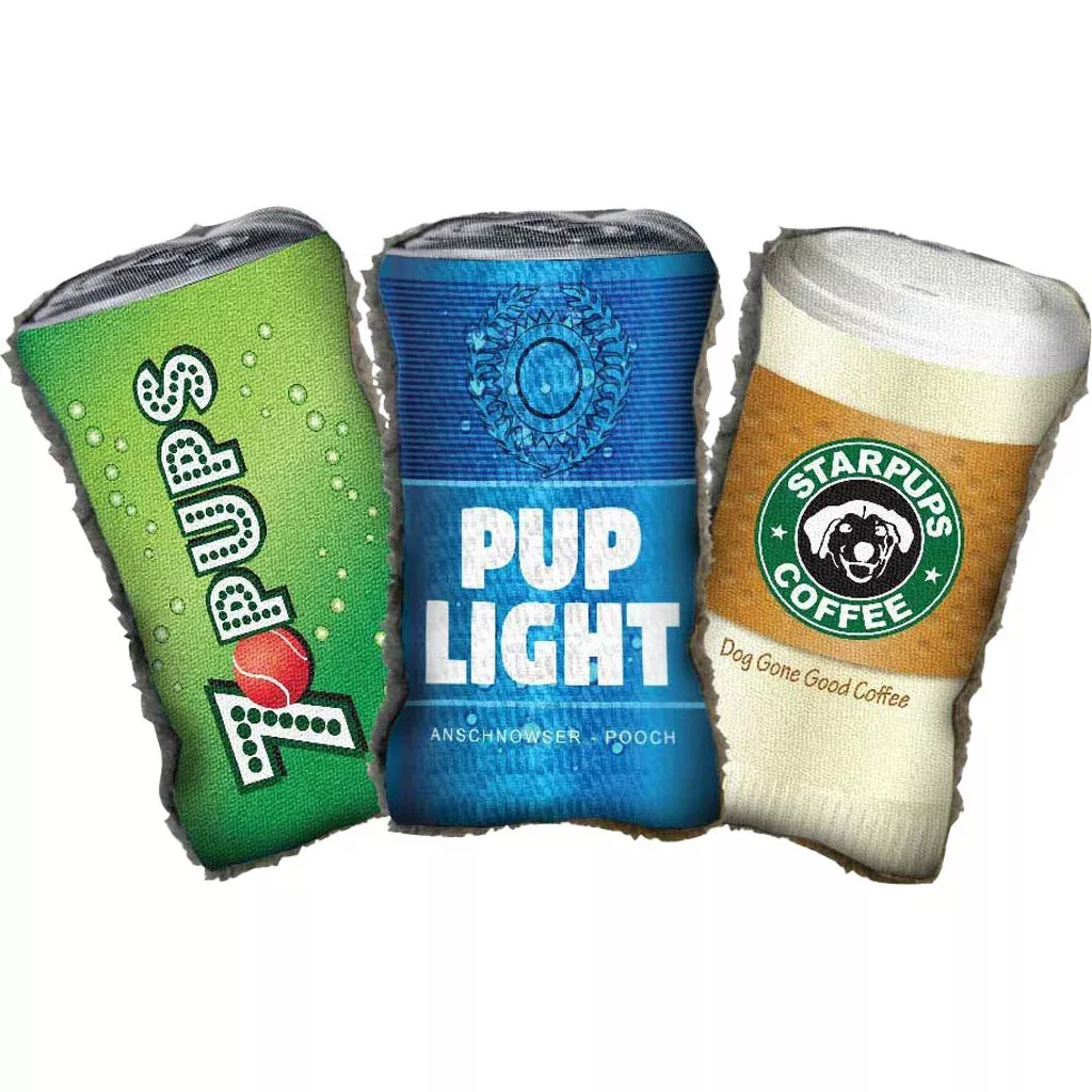 Cycle Dog BrewGear Beer Can Dog Toy, Small Assorted